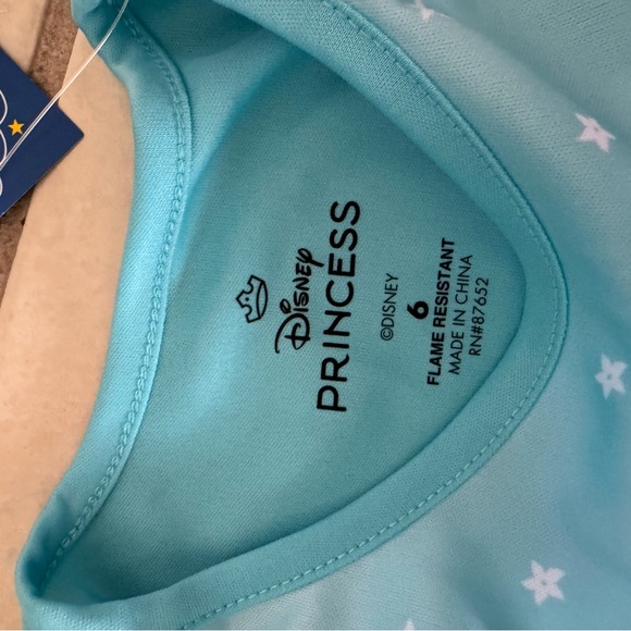 Dreamy Princess Kids Pajamas - Blue and Pink - Picture 2 of 2